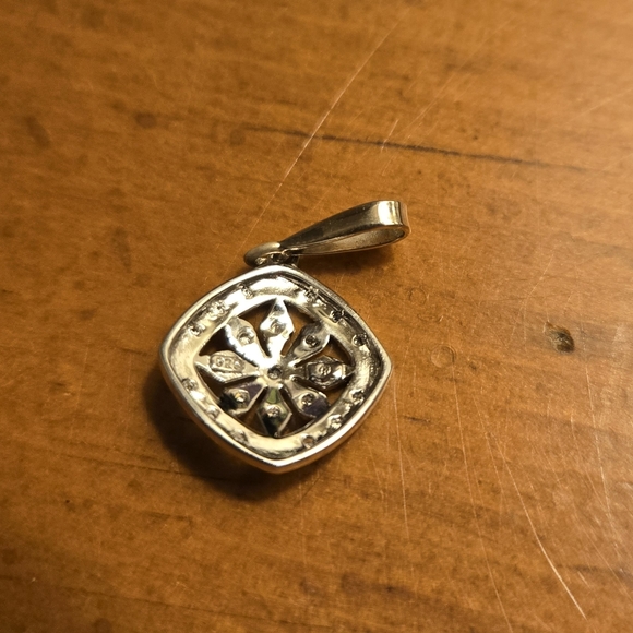 Diamond & Sterling Silver pendant - Picture 3 of 5